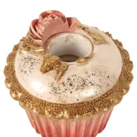 kandelaar cake 7,5 cm roze